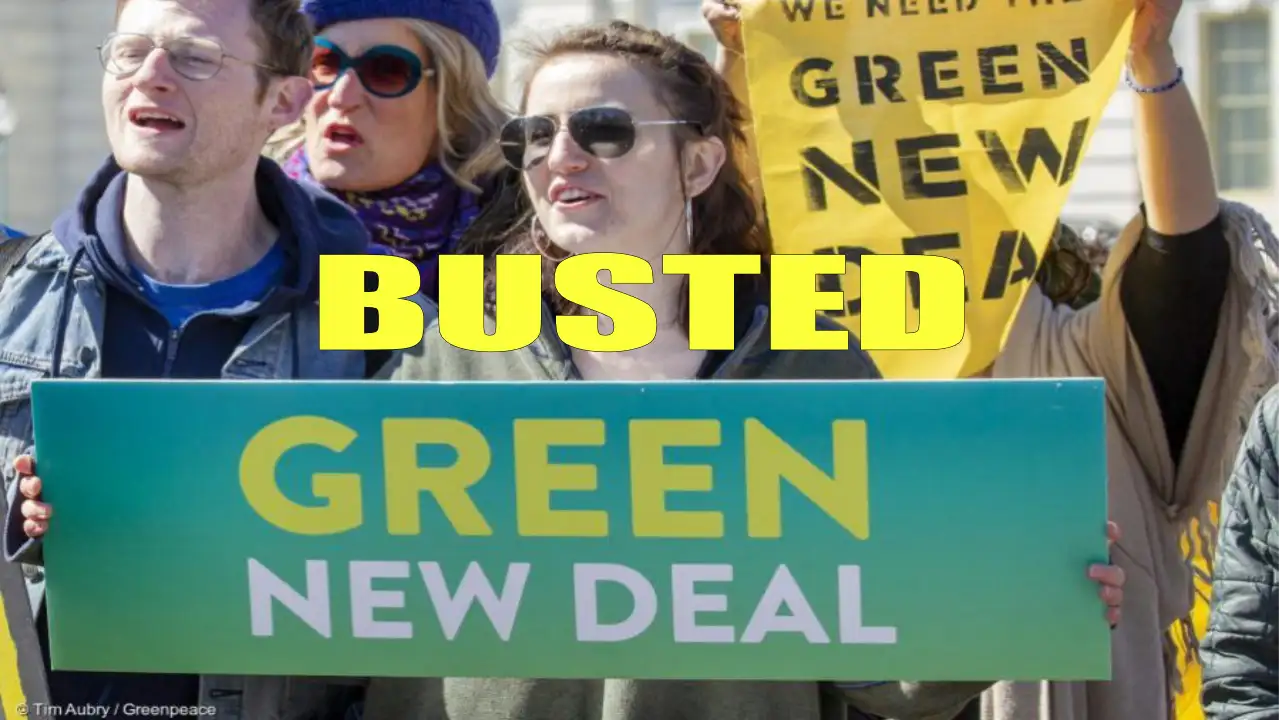 GREEN NEW DEAL BUSTED